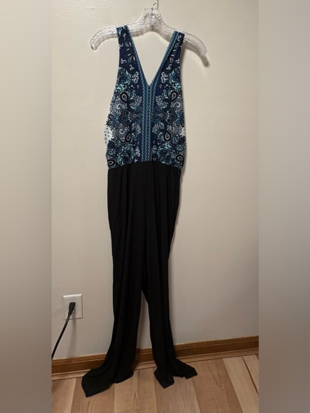 Eci NY jump suit halter style top chic contemporary business or dress